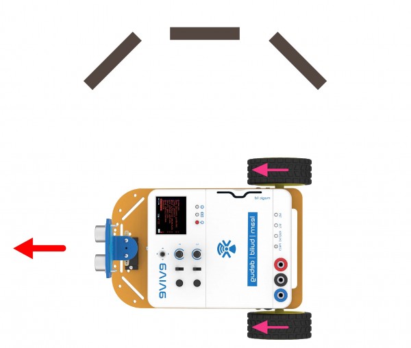 turns left