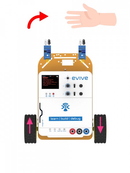 IR sensor Follow me_right