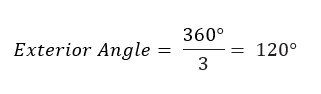 Exterior angle formula-triangle